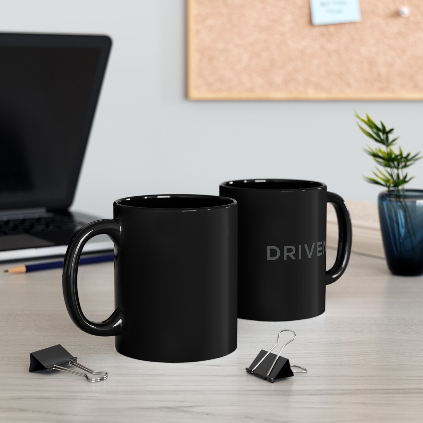 11oz Black Driven Mug