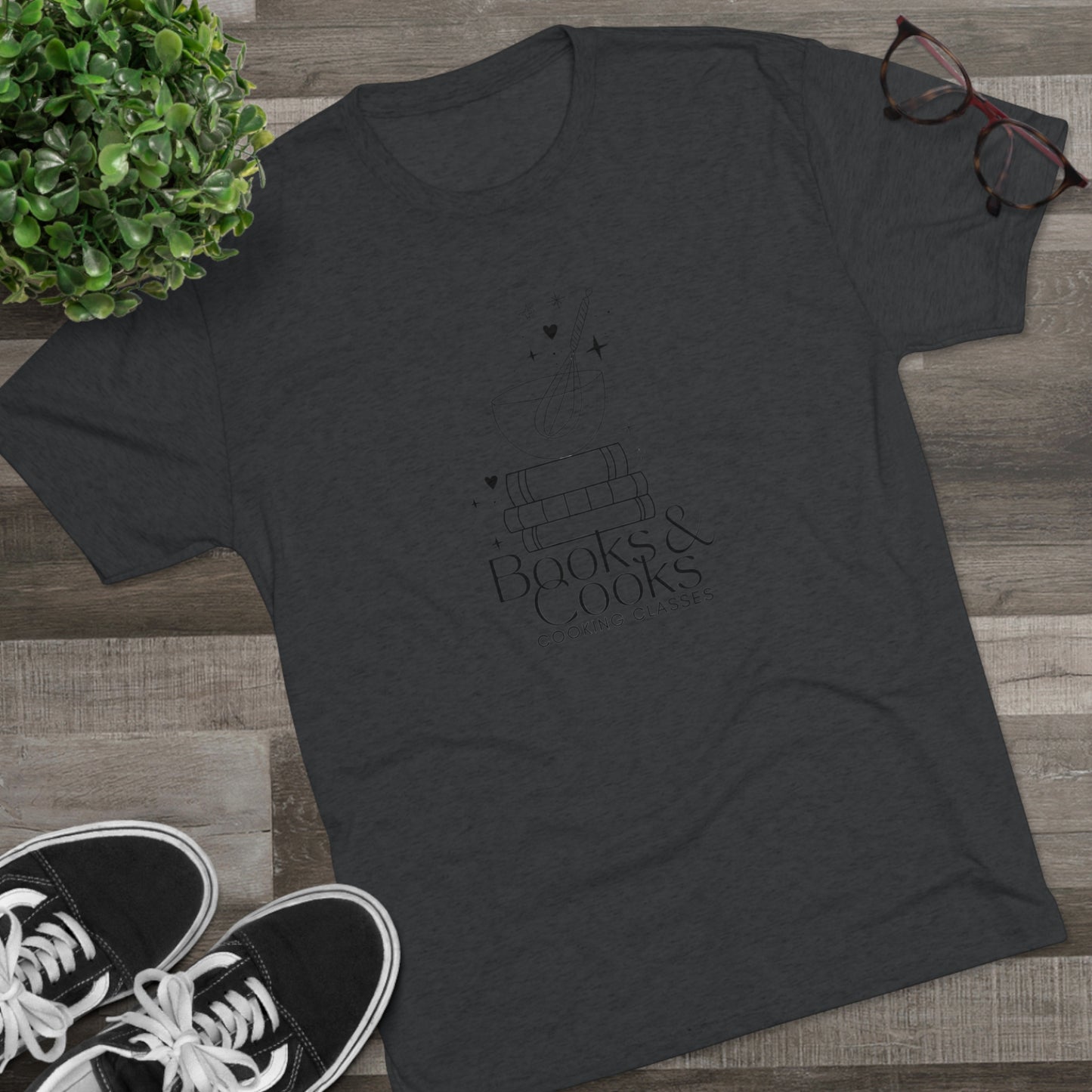 Books & Cooks Unisex Tri-Blend Crew Tee