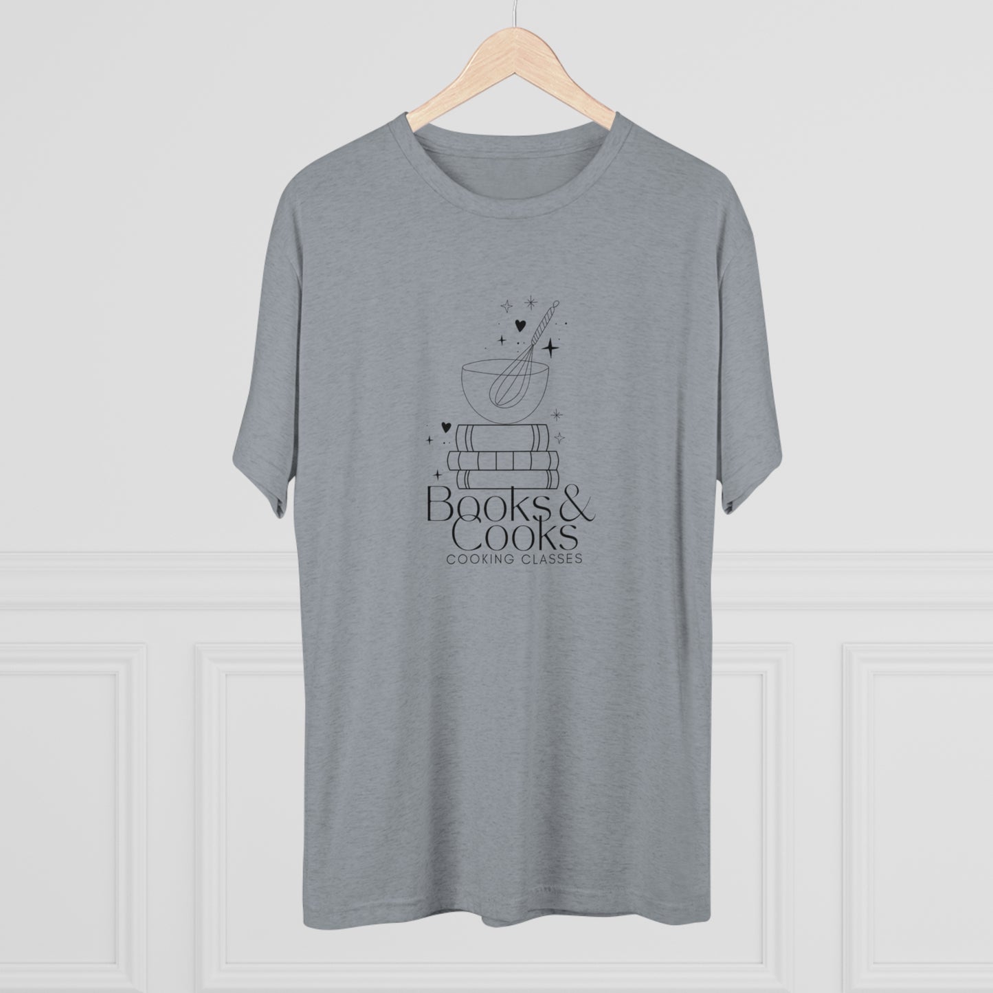 Books & Cooks Unisex Tri-Blend Crew Tee